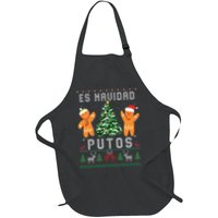 Es Navidad Putos Ugly Christmas Sweater Latino Feliz Navidad Apron