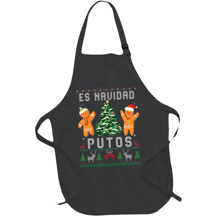 Es Navidad Putos Ugly Christmas Sweater Latino Feliz Navidad Apron