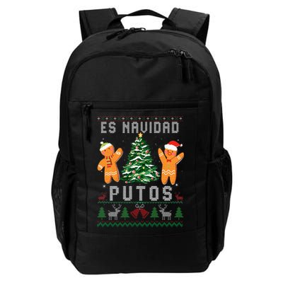 Es Navidad Putos Ugly Christmas Sweater Latino Feliz Navidad Backpack