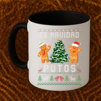 Es Navidad Putos Ugly Christmas Sweater Latino Feliz Navidad Mug