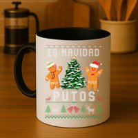Es Navidad Putos Ugly Christmas Sweater Latino Feliz Navidad Mug