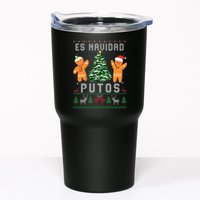 Es Navidad Putos Ugly Christmas Sweater Latino Feliz Navidad Tumbler