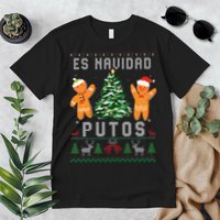 Es Navidad Putos Ugly Christmas Sweater Latino Feliz Navidad Premium T-Shirt