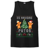 Es Navidad Putos Ugly Christmas Sweater Latino Feliz Navidad PosiCharge Competitor Tank