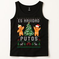 Es Navidad Putos Ugly Christmas Sweater Latino Feliz Navidad Tank Top