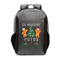 Es Navidad Putos Ugly Christmas Sweater Latino Feliz Navidad Vector Backpack