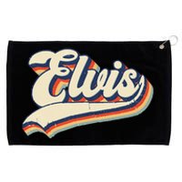 Elvis Name Personalized Vintage Retro Gift Grommeted Golf Towel