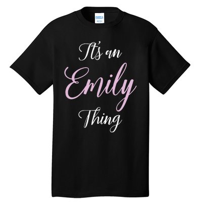 Emily Name Personalized Women Girl Black Cute Gift Her Tall T-Shirt