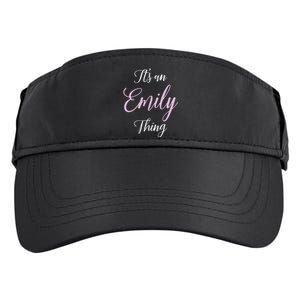 Emily Name Personalized Women Girl Black Cute Gift Her Adult Drive Performance Visor