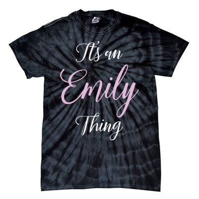 Emily Name Personalized Women Girl Black Cute Gift Her Tie-Dye T-Shirt