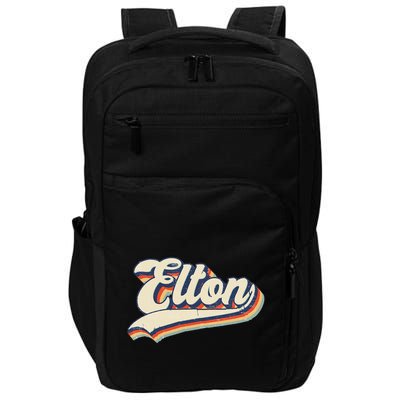Elton Name Personalized Vintage Gift Impact Tech Backpack