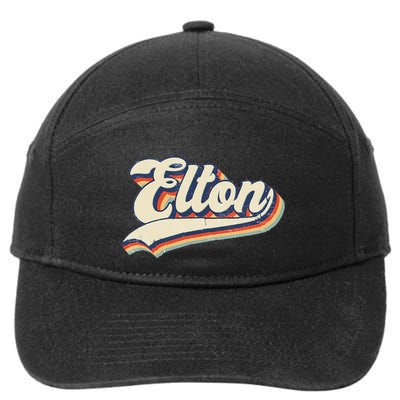 Elton Name Personalized Vintage Gift 7-Panel Snapback Hat