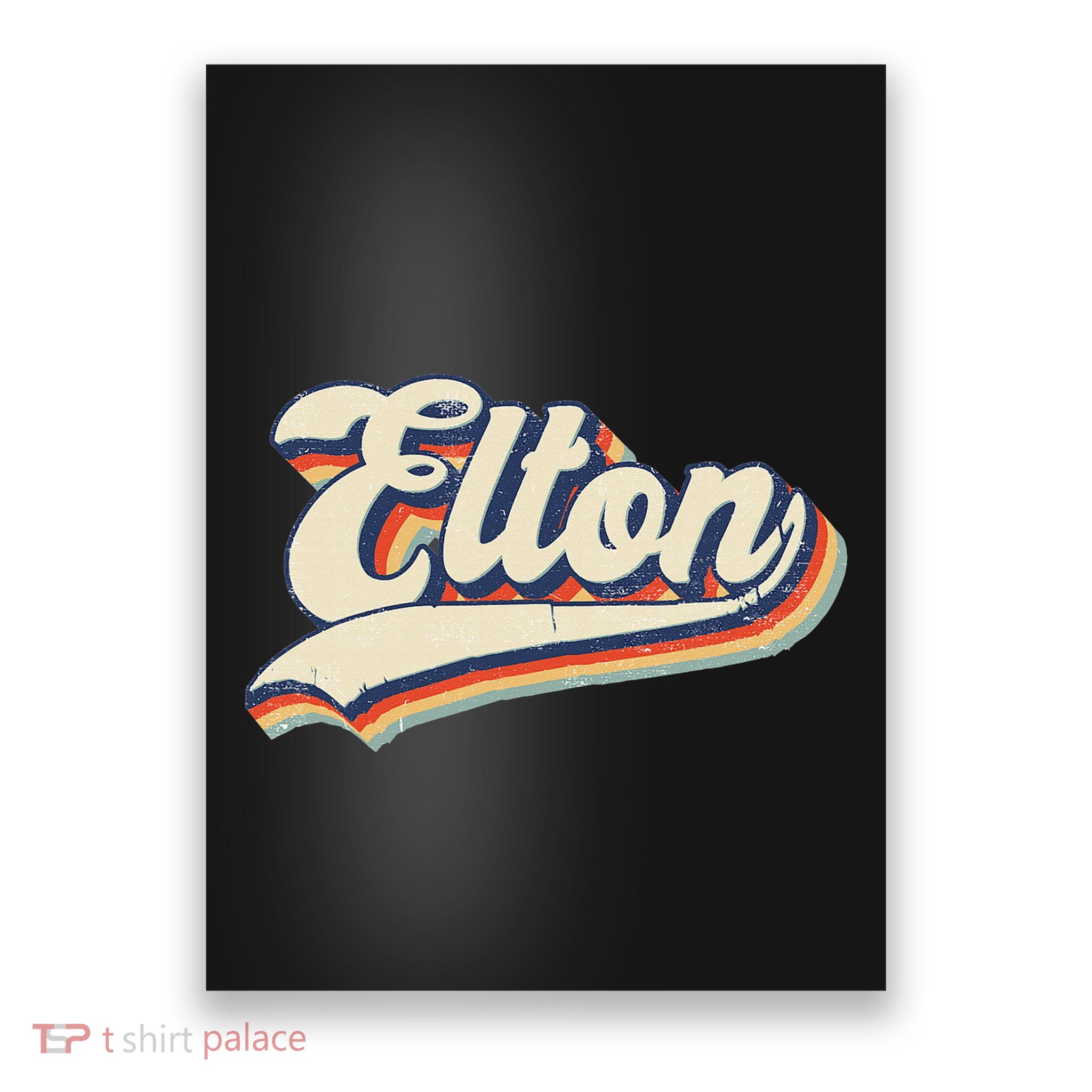 Elton Name Personalized Vintage Gift Poster