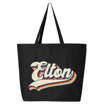 Elton Name Personalized Vintage Gift 25L Jumbo Tote