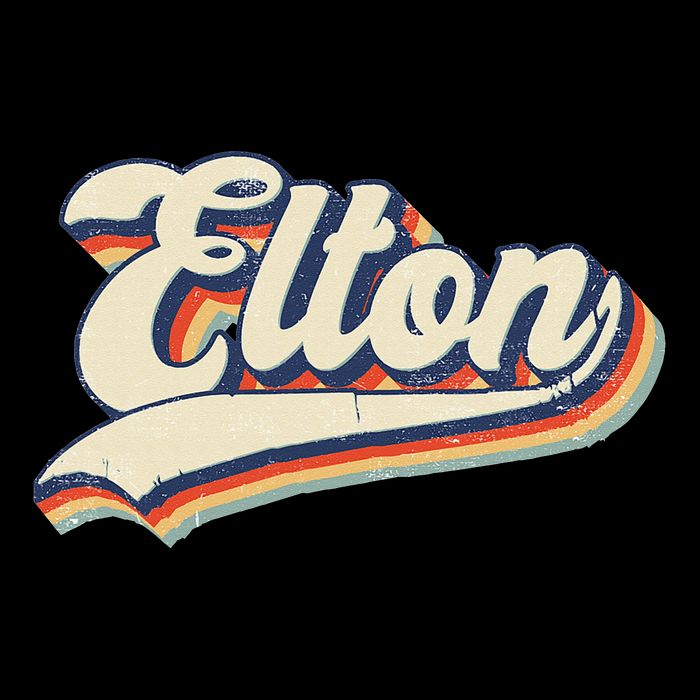 Elton Name Personalized Vintage Gift Toddler T-Shirt
