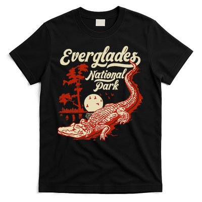 Everglades National Park Vintage Crocodile Alligator Florida T-Shirt