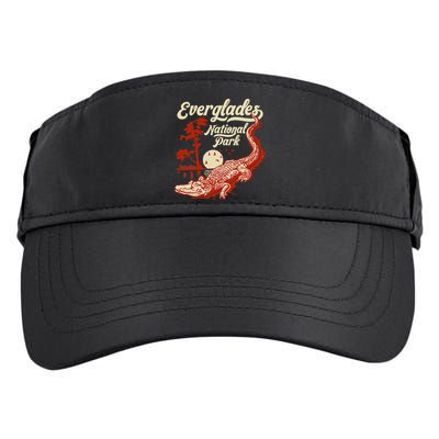 Everglades National Park Vintage Crocodile Alligator Florida Adult Drive Performance Visor