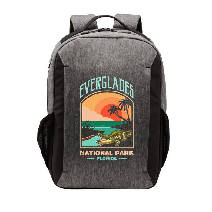 Everglades National Park US Crocodile Florida Alligators Vector Backpack