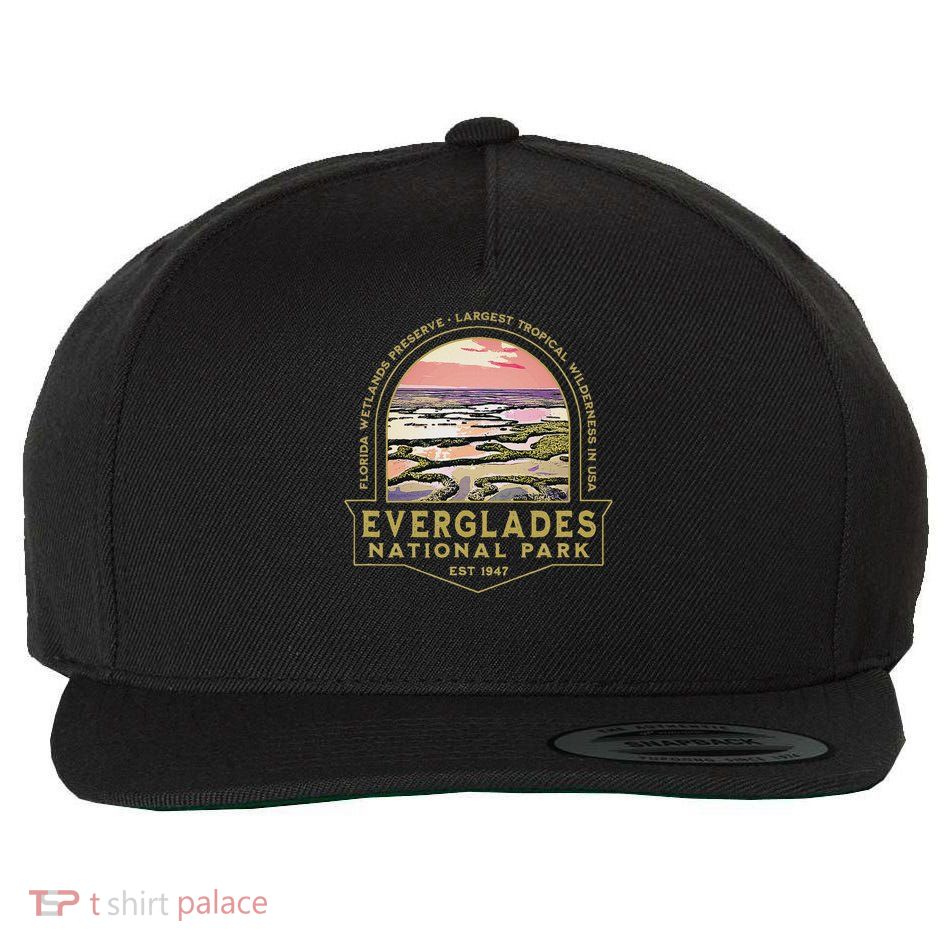 Everglades National Park Florida Fl Wetlands Hiking Souvenir Wool Snapback Cap