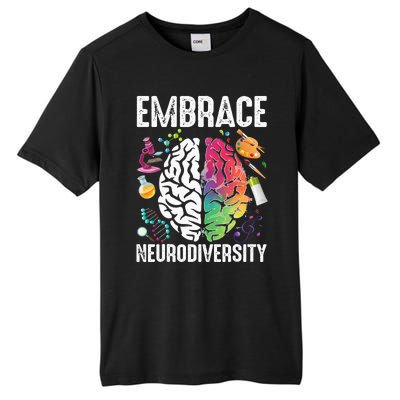 Embrace Neurodiversity puzzle ASD Awareness Tall Fusion ChromaSoft Performance T-Shirt