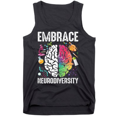 Embrace Neurodiversity puzzle ASD Awareness Tank Top