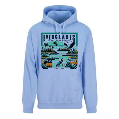 Everglades National Park Florida Modern Unisex Surf Hoodie