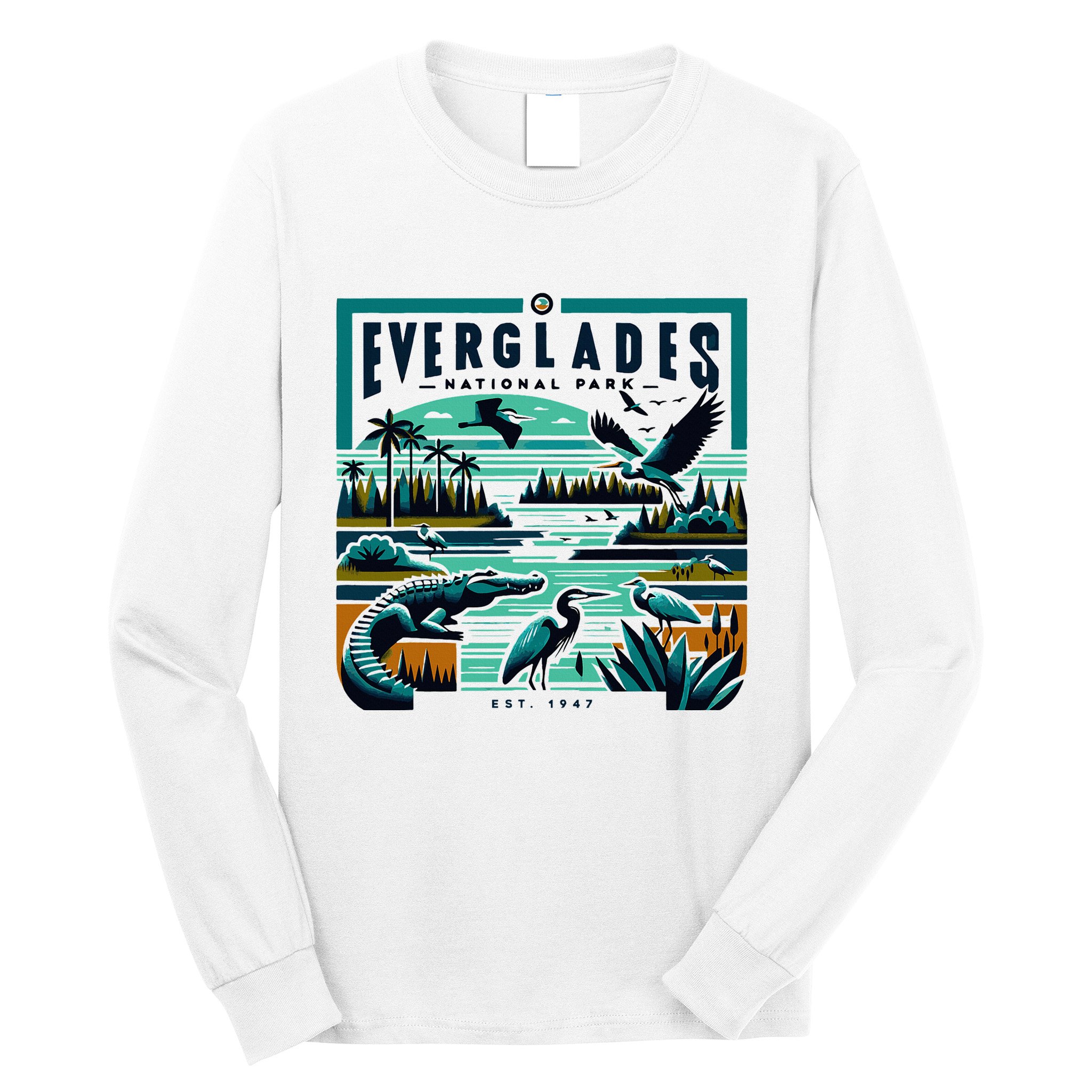 Everglades National Park Florida Modern Long Sleeve Shirt