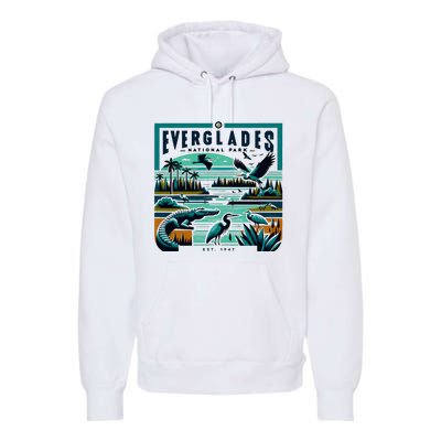 Everglades National Park Florida Modern Premium Hoodie