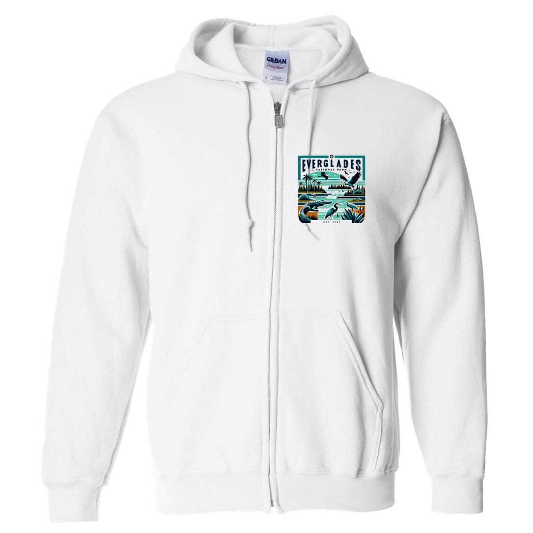 Everglades National Park Florida Modern Full Zip Hoodie