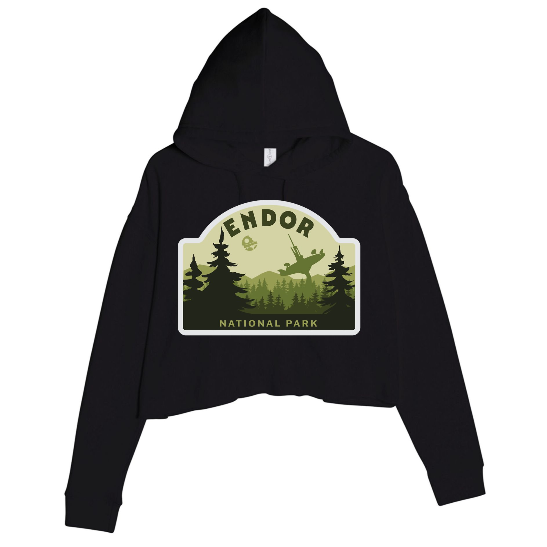 Endor National Park Crop Fleece Hoodie