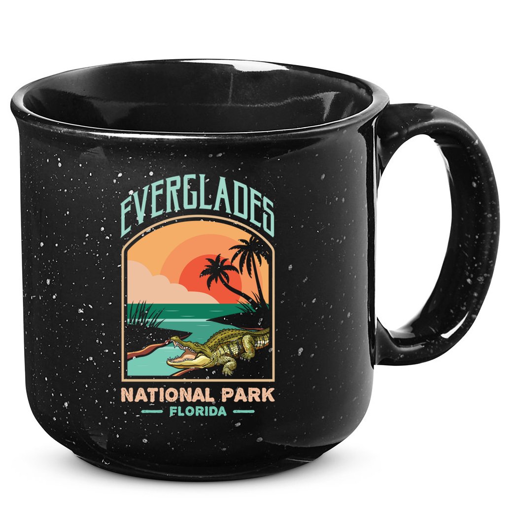 Everglades National Park Us Crocodile Florida Alligators Gift 15oz Campfire Ceramic Mug