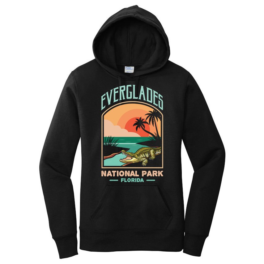 Everglades National Park Us Crocodile Florida Alligators Gift Women's Pullover Hoodie