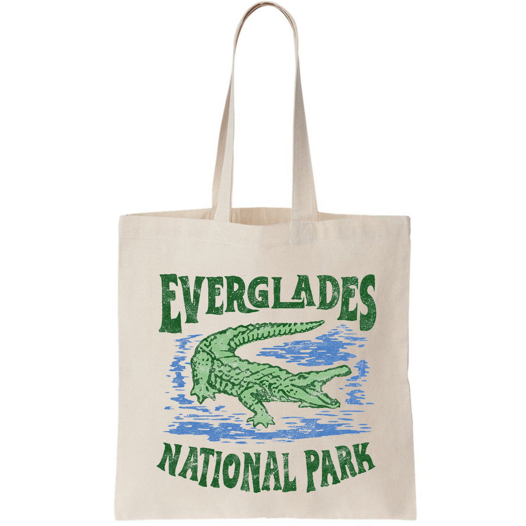Everglades National Park Florida Retro Alligator Bag