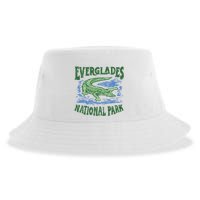 Everglades National Park Florida Retro Alligator Sustainable Bucket Hat