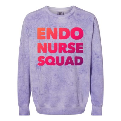 Endoscopy Nurse Registered Gi Nurses Rn Endo Nurse Squad Gift Colorblast Crewneck Sweatshirt