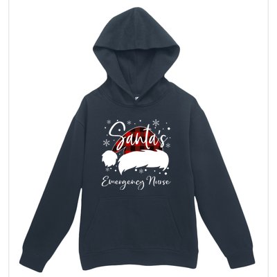 Emergency Nurse SantaS Favorite Nurse Er Nurse Elf Emt Er Cool Gift Urban Pullover Hoodie