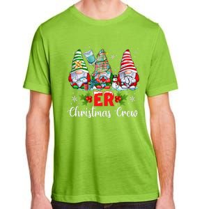 Er Nurse Squad Gnomies Nurse Christmas Gnomes Crew Xmas Adult ChromaSoft Performance T-Shirt