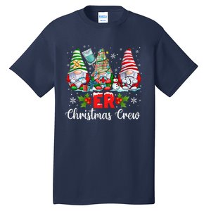 Er Nurse Squad Gnomies Nurse Christmas Gnomes Crew Xmas Tall T-Shirt