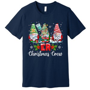 Er Nurse Squad Gnomies Nurse Christmas Gnomes Crew Xmas Premium T-Shirt