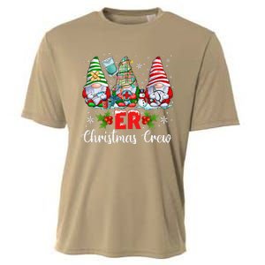 Er Nurse Squad Gnomies Nurse Christmas Gnomes Crew Xmas Cooling Performance Crew T-Shirt