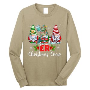 Er Nurse Squad Gnomies Nurse Christmas Gnomes Crew Xmas Long Sleeve Shirt