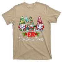 Er Nurse Squad Gnomies Nurse Christmas Gnomes Crew Xmas T-Shirt