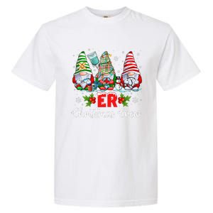 Er Nurse Squad Gnomies Nurse Christmas Gnomes Crew Xmas Garment-Dyed Heavyweight T-Shirt