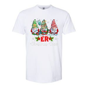 Er Nurse Squad Gnomies Nurse Christmas Gnomes Crew Xmas Softstyle CVC T-Shirt