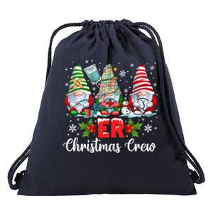 Er Nurse Squad Gnomies Nurse Christmas Gnomes Crew Xmas Drawstring Bag