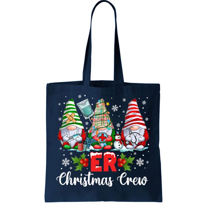 Er Nurse Squad Gnomies Nurse Christmas Gnomes Crew Xmas Tote Bag