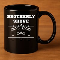 Eagles Nick Sirianni Brotherly Shove 11oz C Handle Ceramic Mug