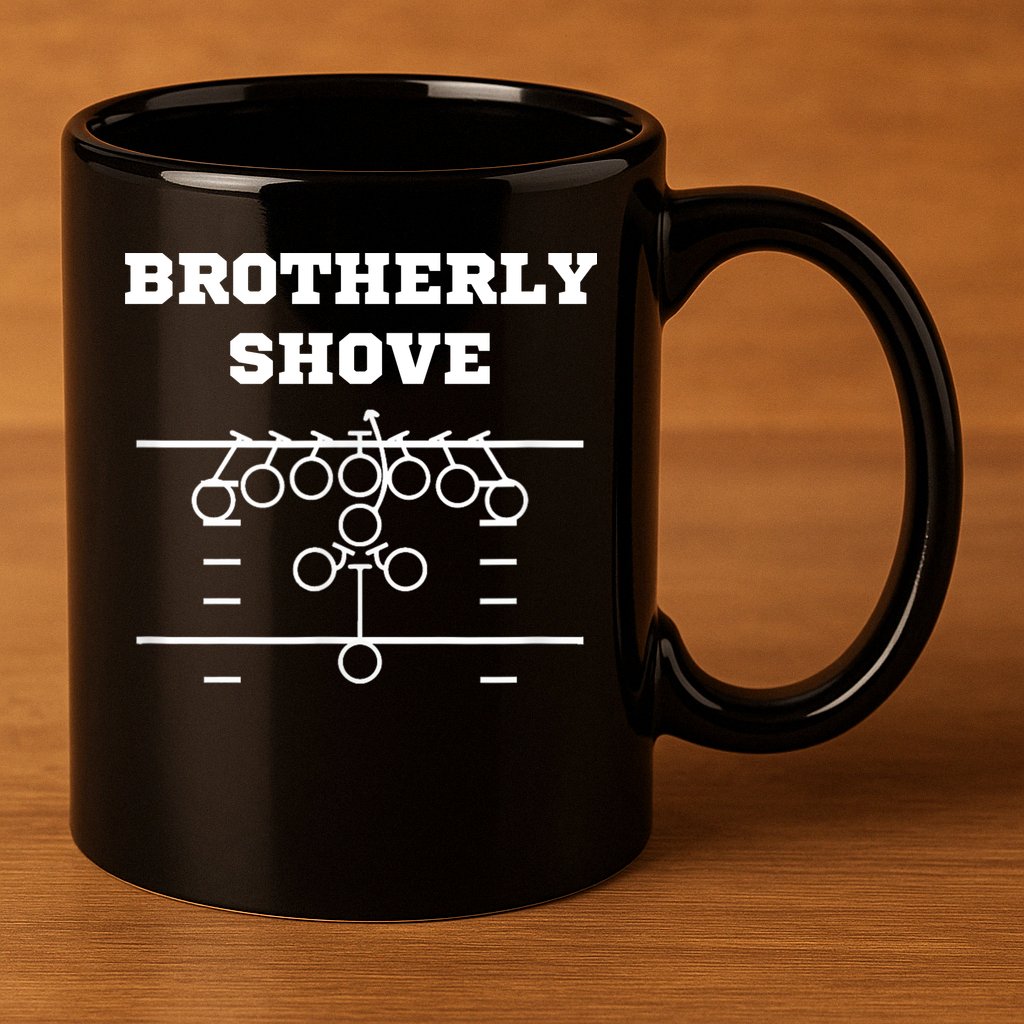 Eagles Nick Sirianni Brotherly Shove 11oz C Handle Ceramic Mug