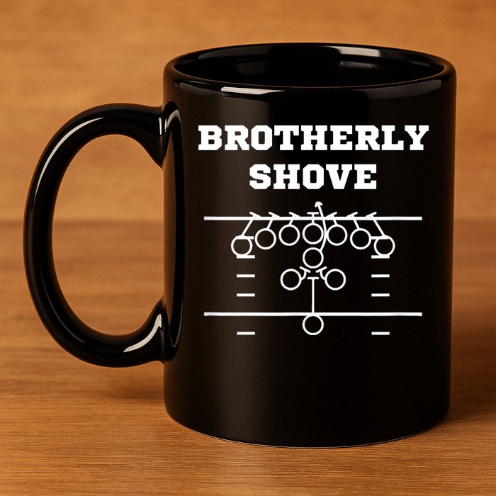 Eagles Nick Sirianni Brotherly Shove 11oz C Handle Ceramic Mug