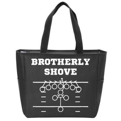 Eagles Nick Sirianni Brotherly Shove Zip Tote Bag